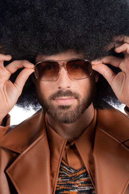 Braune Brille 70'S