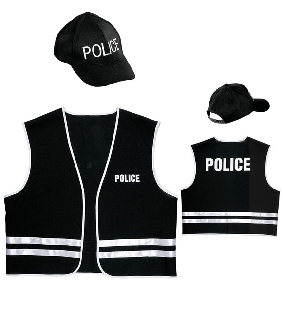 Kostümset Polizei 2 Stück