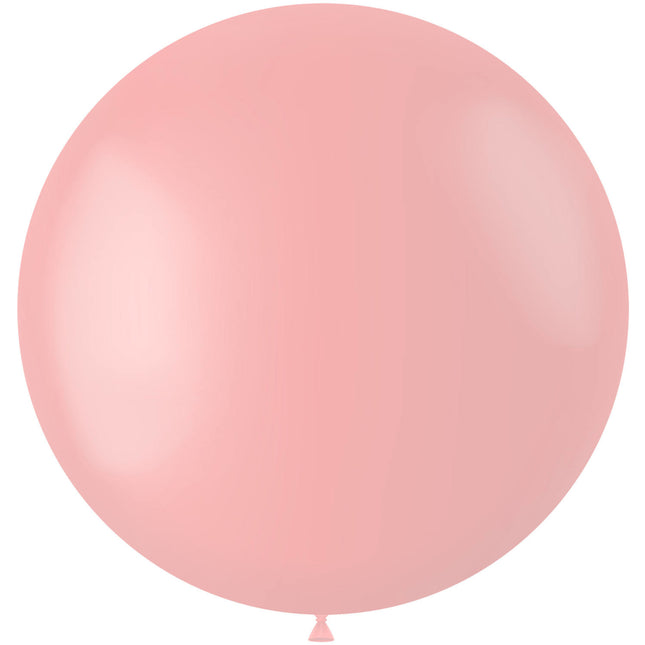 Hellrosa Luftballon Puderrosa 80cm