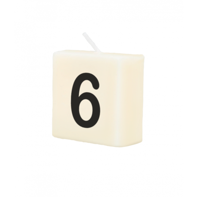 Buchstabe Kerze 6 4cm