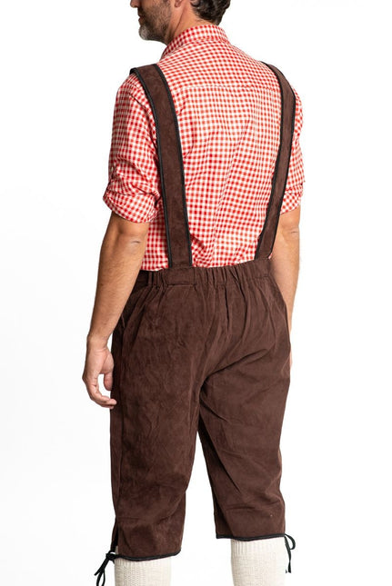 Lederhosen Lang Dunkelbraun