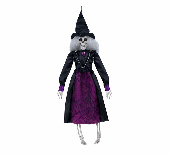 Halloween Hängedekoration Hexe Skelett 40cm