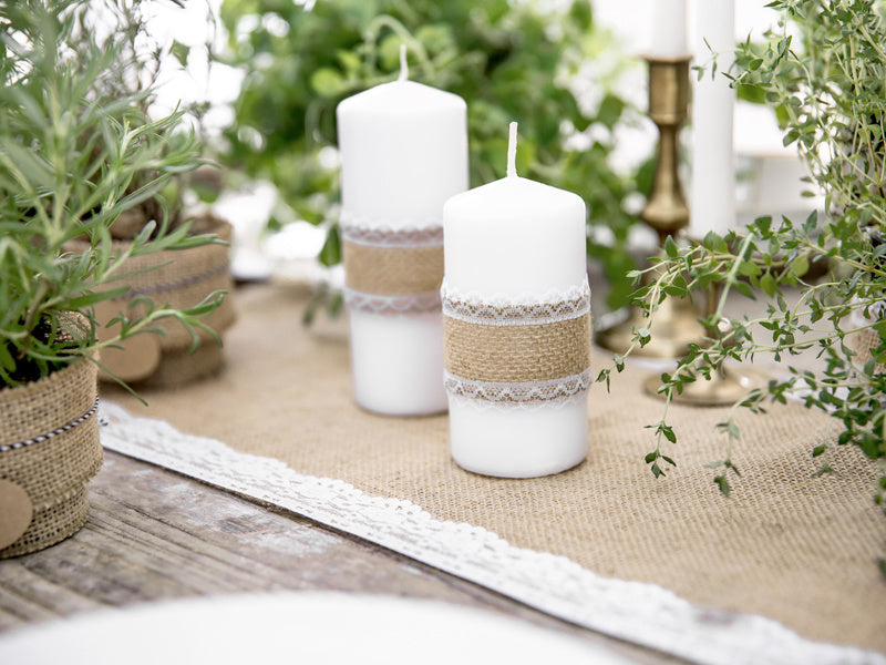 Burlap Ribbon Lace 5cm 5m