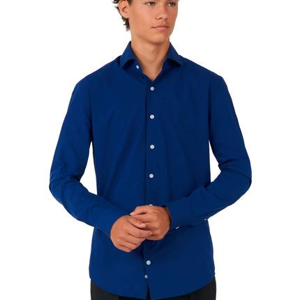 Dunkelblaues Hemd Junge Teen <tc>OppoSuits</tc>