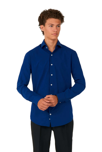 Dunkelblaues Hemd Junge Teen <tc>OppoSuits</tc>
