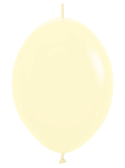 Ballons Pastell Mattgelb 30cm 50Stk
