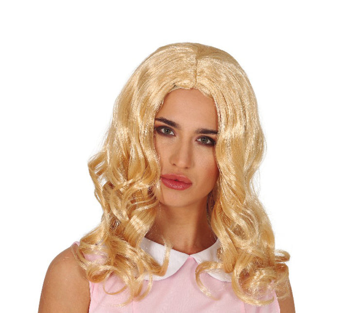 Perücke Langes Haar Blond gelockt