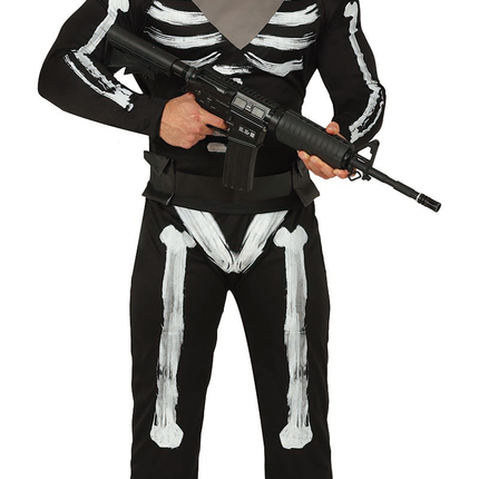 Skelett Soldat Kostüm