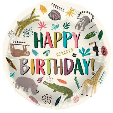 Dschungel Tiere Luftballons Zoo Party 45cm