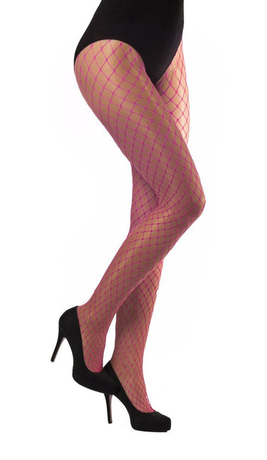 Rosa Strumpfhose Fischnetz