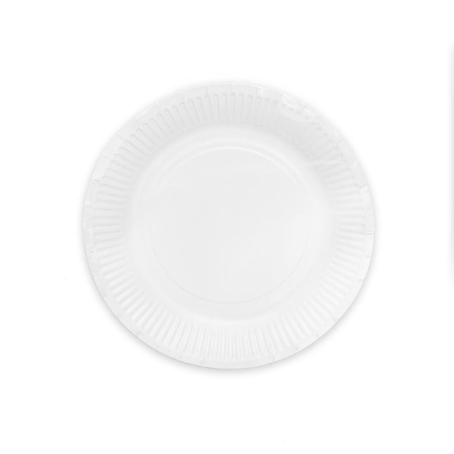 Weiße Pappteller 23cm 16Stk