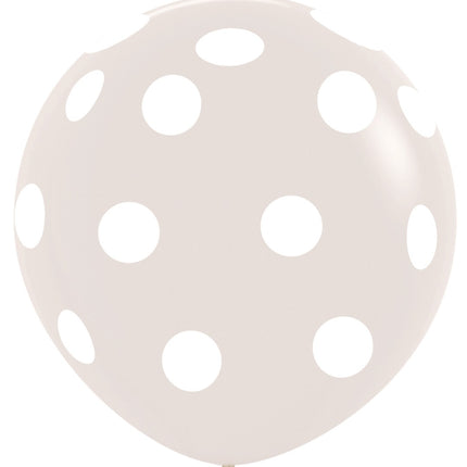Ballons Polka Dots Kristallklar 91cm 2pcs