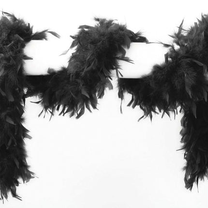 Schwarze Boa Lang 1,8m