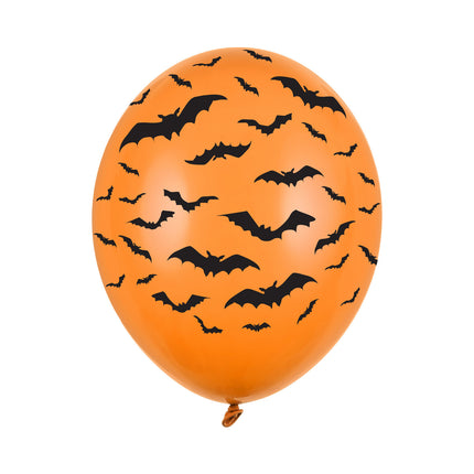Halloween Luftballons Fledermäuse 30cm 50Stk