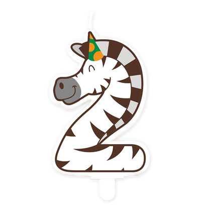 Zebra Kerze 2 Jahre Zebra