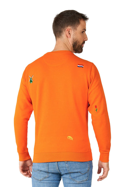 Orange Holland Hup Pullover Männer <tc>OppoSuits</tc>