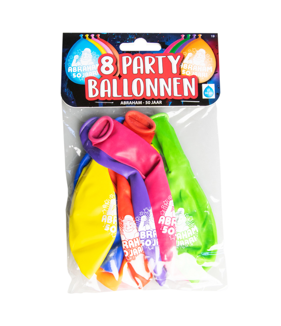 Abraham Luftballons 50 Jahre 30cm 8Stück