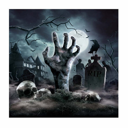 Halloween Friedhofs-Servietten 33cm 12 Stk.