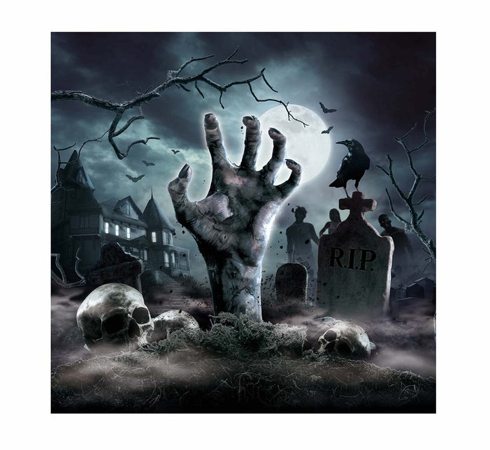 Halloween Friedhofs-Servietten 33cm 12 Stk.