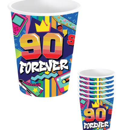 90er Becher 240ml 6 Stk.