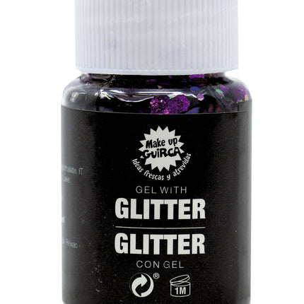 Lila Glitter Gel 20g