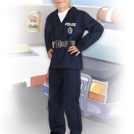 Polizei Anzug Kind Blau