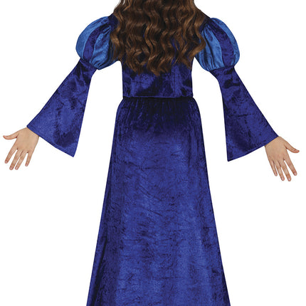 Medium Prinzessin Kostüm Blau Mädchen