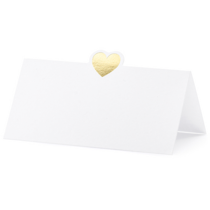 Namensschilder Gold 10cm 10 Stk.