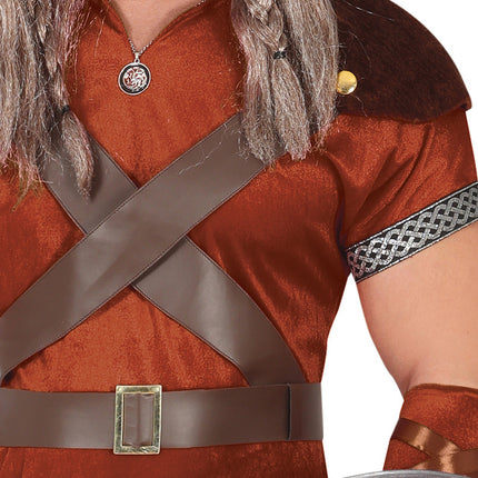 Wikinger Kostüm Braun Herren Nordisch