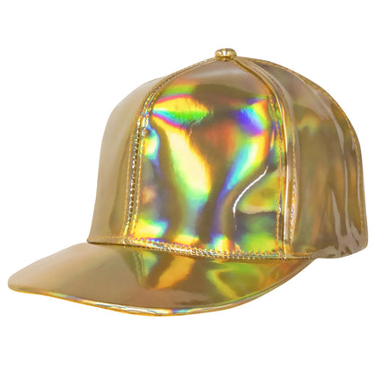Kappe Holographisch Gold Verstellbar 26cm