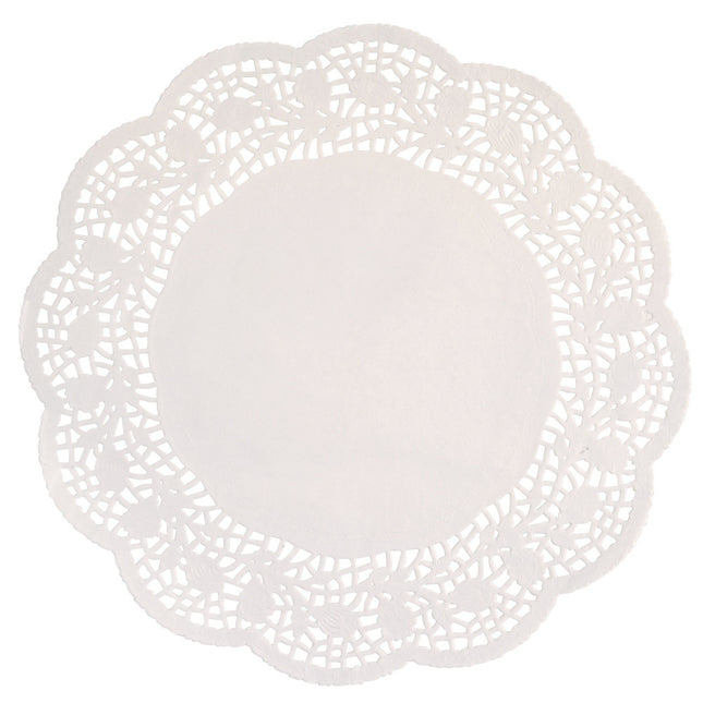 Weißes Tischset Papier 30cm 12Stück