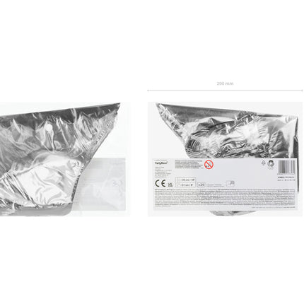 Heliumballon Stern Silber Leer 25cm 25Stk