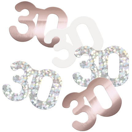 30 Jahre Konfetti Tasche Rose Gold 14gr