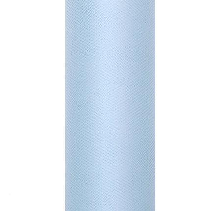 Hellblaue Tüllrolle 15cm 9m