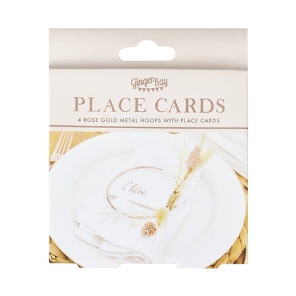 Rose Gold Name Card Holder 12pcs