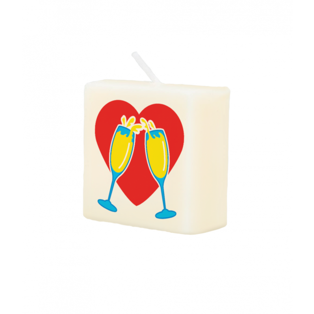 Brief Kerze Champagner 4cm