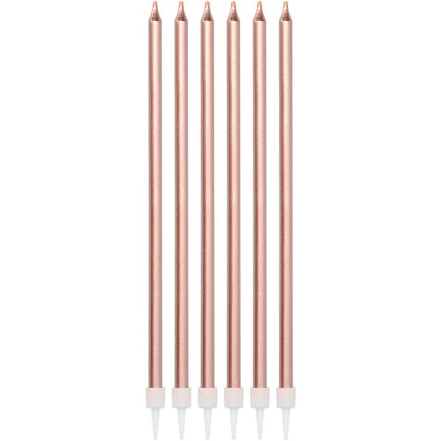 Rose Gold Kerzen 15cm 16Stk