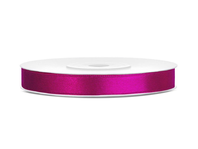 Satinband Fuchsia Dunkel 6mm 25m