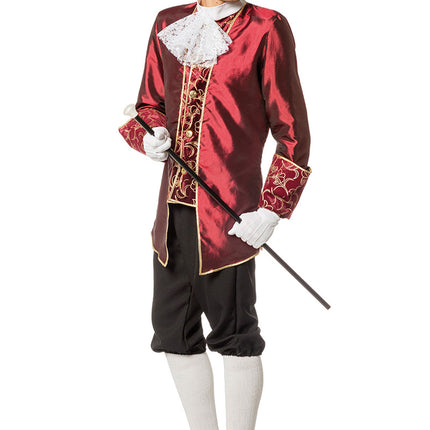 Marquis Kostüm Luxus Rot