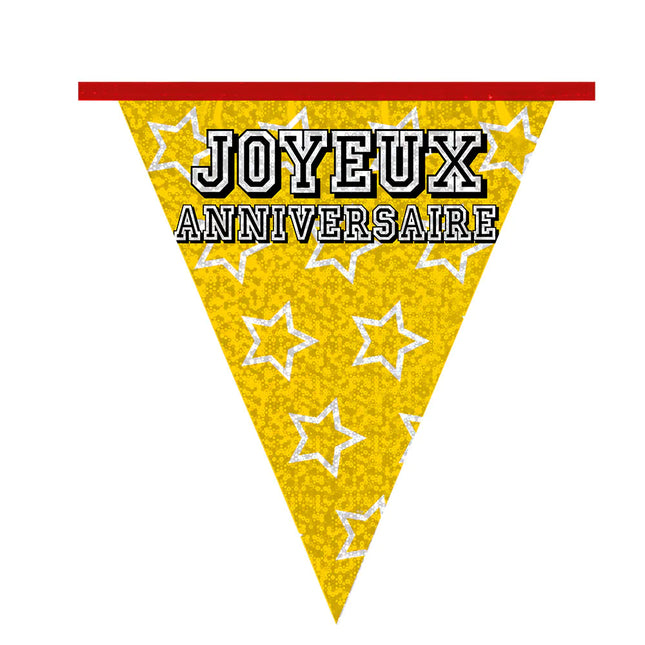 Joyeux Anniversaire Girlande Bunt 8m