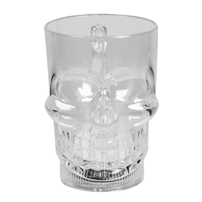 Halloween Beleuchteter Glasschädel 400ml