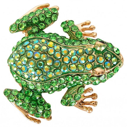 Brosche Frosch 5X4.5Cm