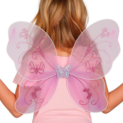 Lila Flügel Kind 48cm