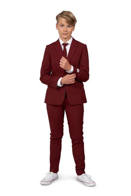 Bordeauxroter Anzug Junge Teen <tc>OppoSuits</tc>