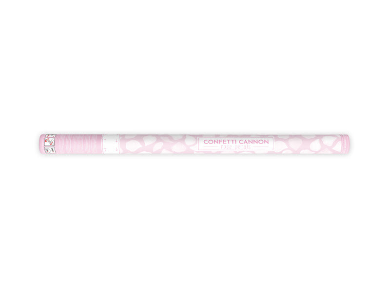 Konfettikanone Weiße Rosenblüten 80cm