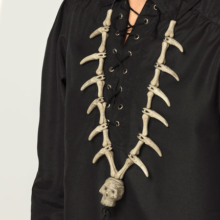 Halloween Halskette Skelett-Knochen