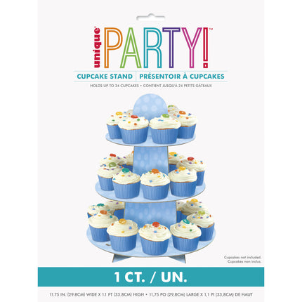 Cupcake Etagere Dots Blau 34cm