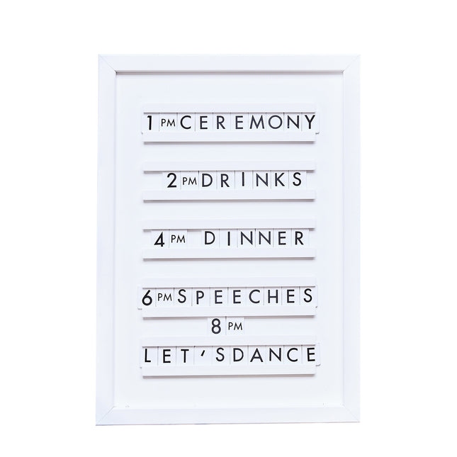 Tischdekoration Buchstabenbrett 44cm