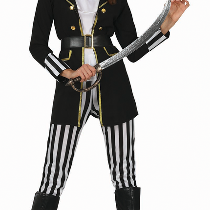 Piratenkostüm Damen Schwarz