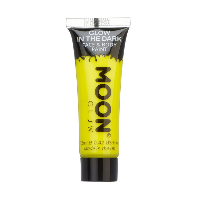 Moon Glow Glow in the Dark Face Paint Gelb 12ml